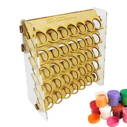 Wooden Paint Storage Rack 5 Tiers Nail Polish Display Holder Craft Paint Bottle Organizer Stand Aromatherapy Oil Storage Shelf