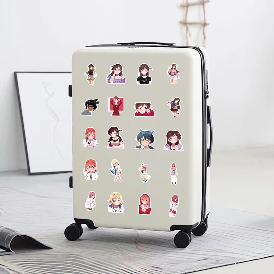 10/30/50PCS Comic Rent-A-Girlfriend Anime Sticker Personalized Creative Decoration Refrigerator Water Cup Phone Case Sticker