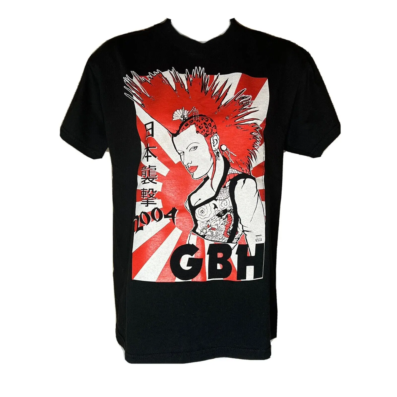 CHARGED GBH 2004 JAPANESE TOUR TEE SHIRT DARENZIA DAVE GLASS VINTAGE PUNK RARE