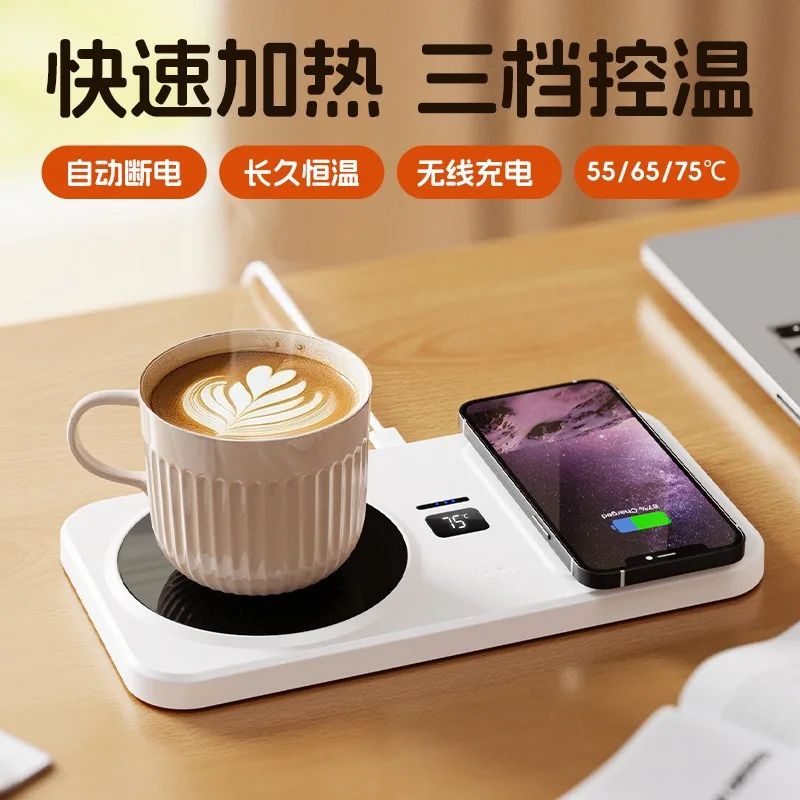 Charger Warm Coaster Home Desktop Constant Temperature Timer Ceramic Plug-in