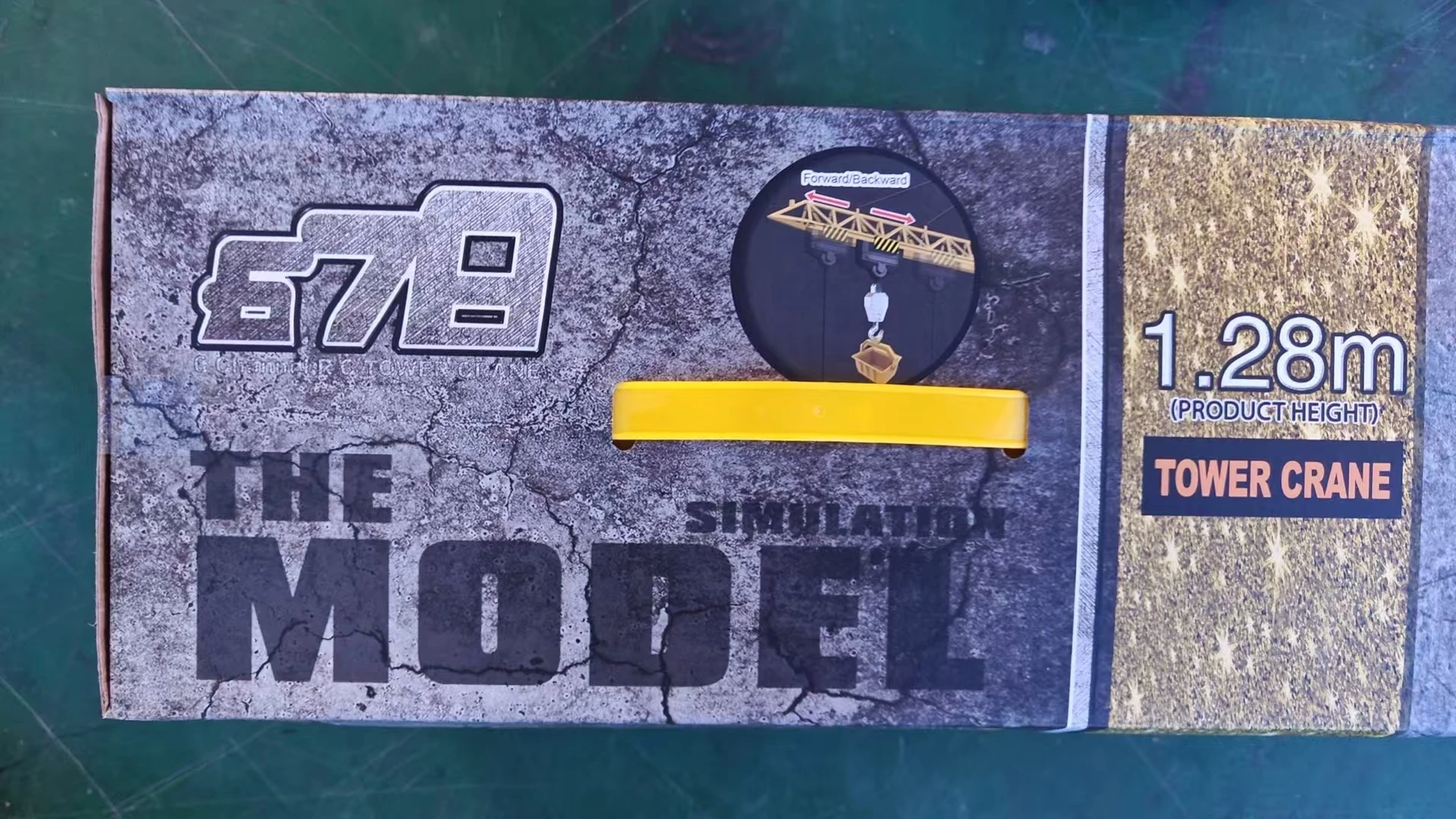 6 Channel R/C Tower Crane Production Height 1.28m The Simulation Sound  Model 8063e Toys For Kids