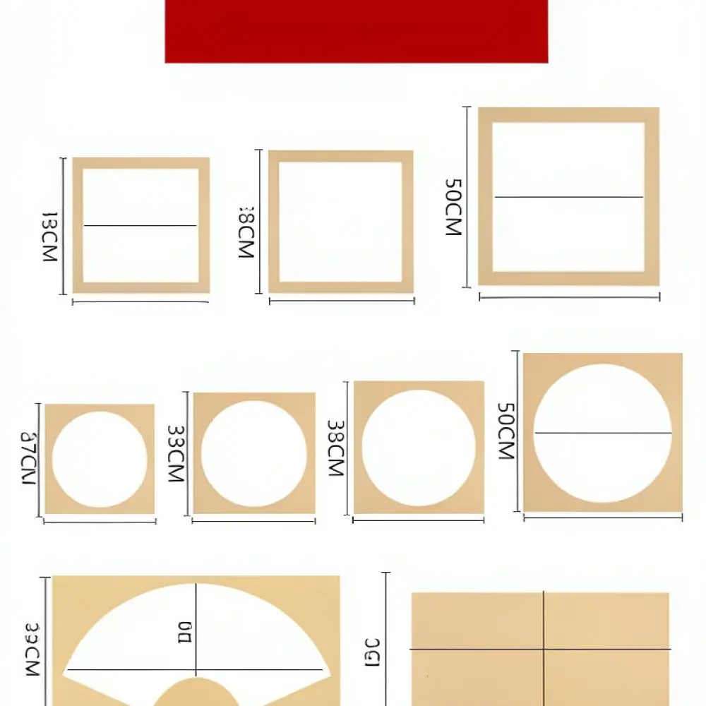 Professional Art Supplies Xuan Paper Board For Chinese Painting Calligraphy Half Sized Cardboard Blank Drawing Sheet