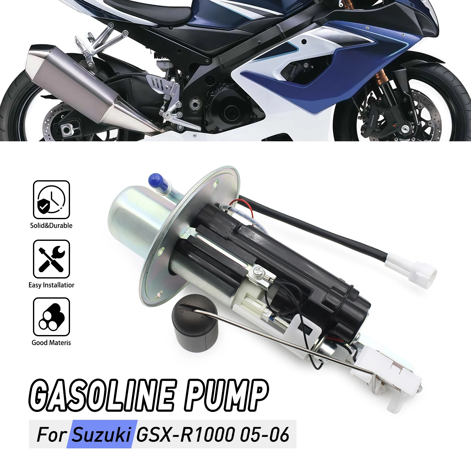 Fuel Pump Assembly For Suzuki GSXR1000 GSX-R1000 2005 2006 15100-41G00 UC-T30SU21 Motorcycle Fuel Oip Pump Unit