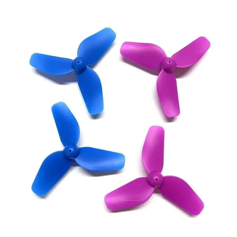Colorful 3-Blade Propellers, CW CCW Replacement Prop Blades Spare Parts for JJ-RC H127 Training Racing Drone(4PCS)
