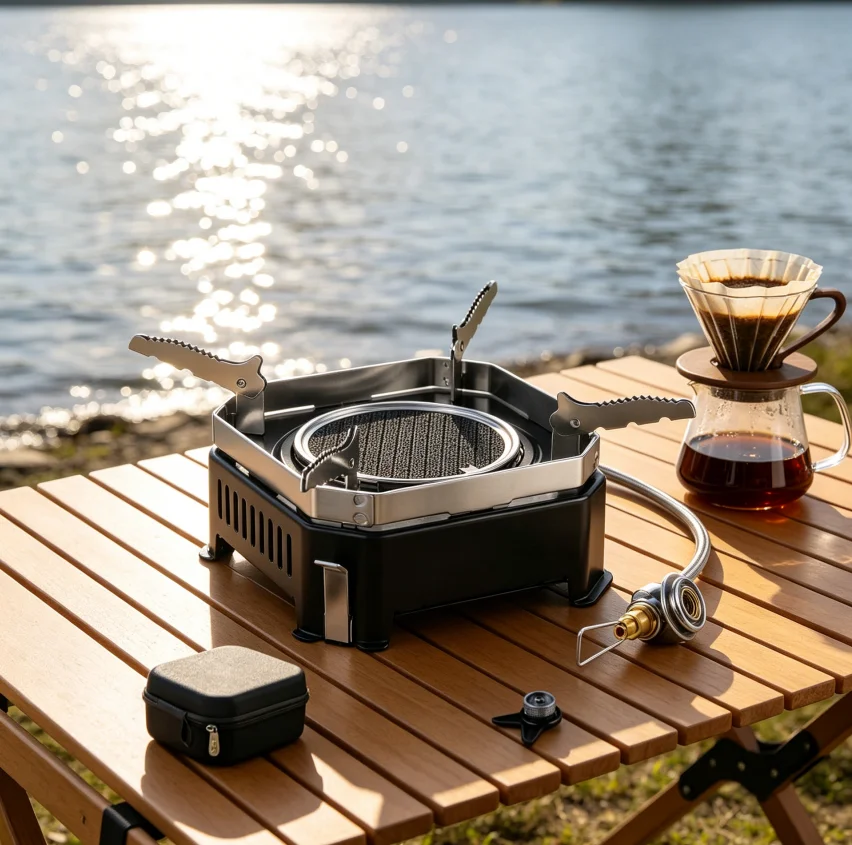 

K007 Outdoor Portable Lightweight Split Stove Outdoor Stove Camping 2200W High Power