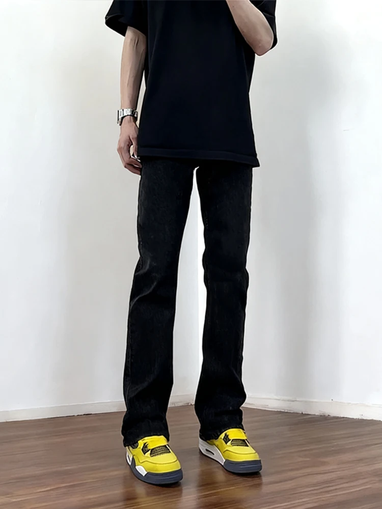 

Мужские джинсы с подкладкой American Sle Fce, прямые леггинсы для похудения, осенне-зимние прямые джинсы