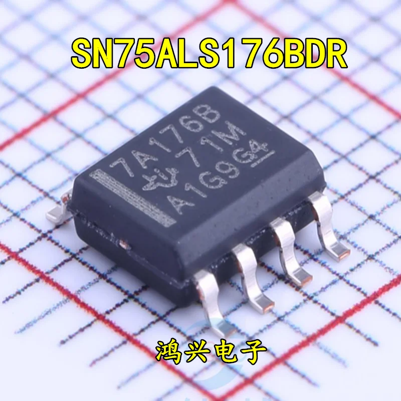 20pcs original new 20pcs original new SN75ALS176BDR SOP8 interface transformer chip 7A176B