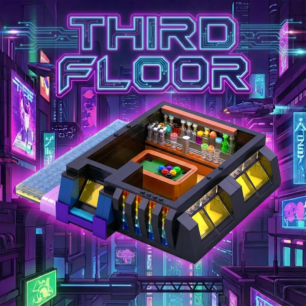 Ensemble de construction Cyberpunk pour salle d'arcade, 2600 pièces, avec éclairage, Architecture de ville, bloc de construction modulaire, Kit d'assemblage, modèle, cadeau pour adultes