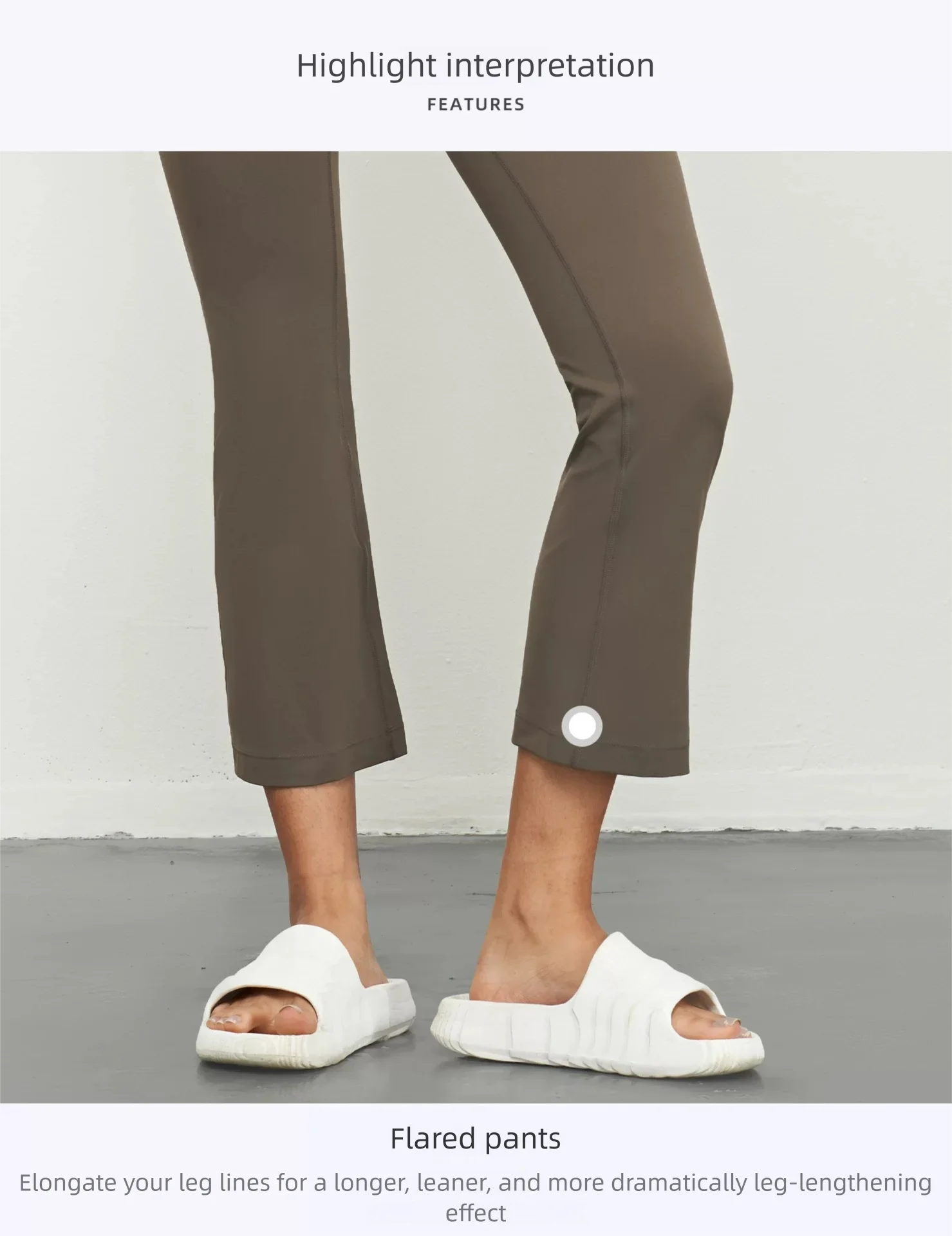 Damen-Capri-Leggings mit hoher Taille und formendem Hüftbereich, Second-Skin-Schnelltrocknende 4-Wege-Stretch-Yoga-Hose für Pilates, Fitnessstudio und Alltag – Detail 3