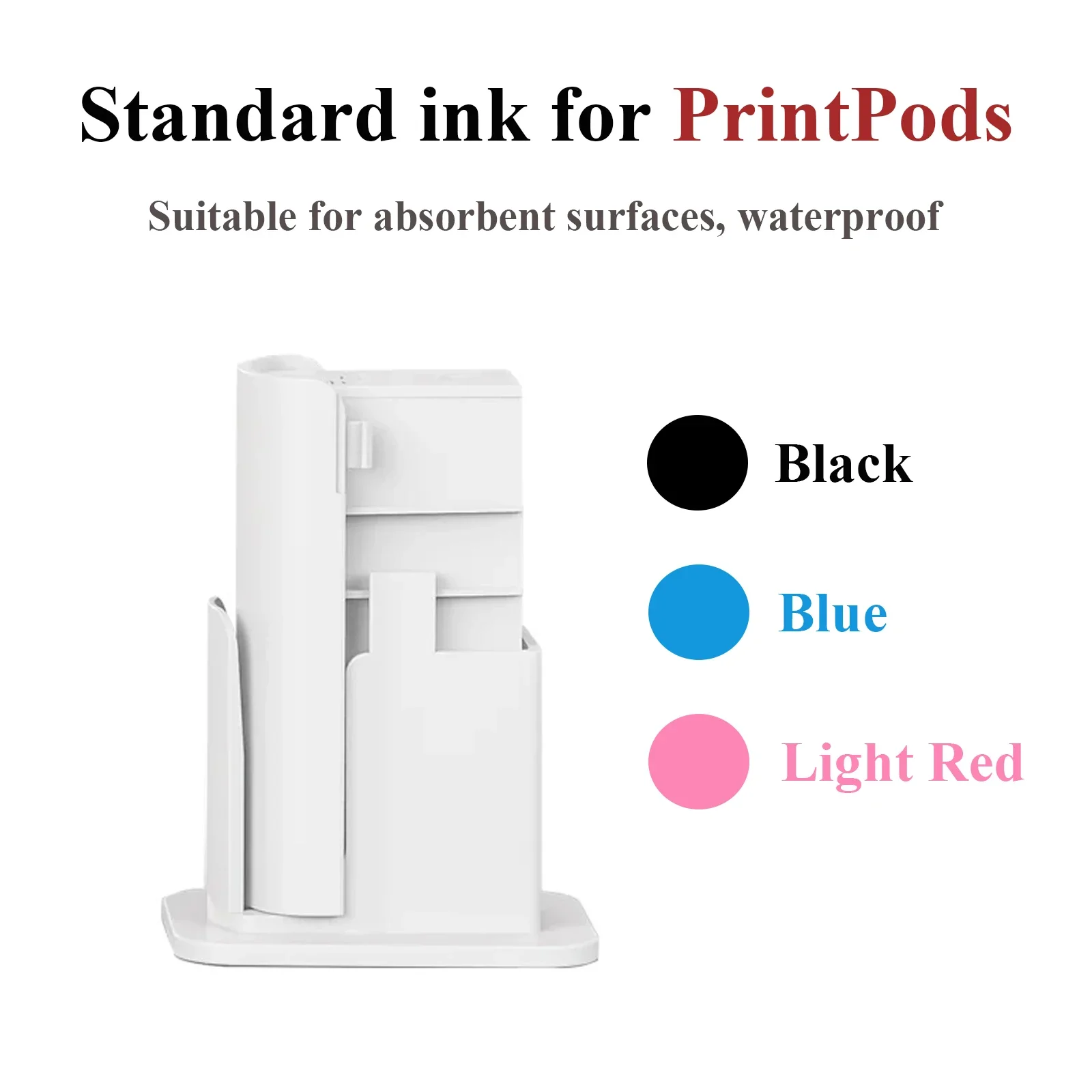 Evebot Replaceable Standard Ink Cartridge for Portable Handheld Inkjet Printer Printpods Suitable for Absorbent Surfaces