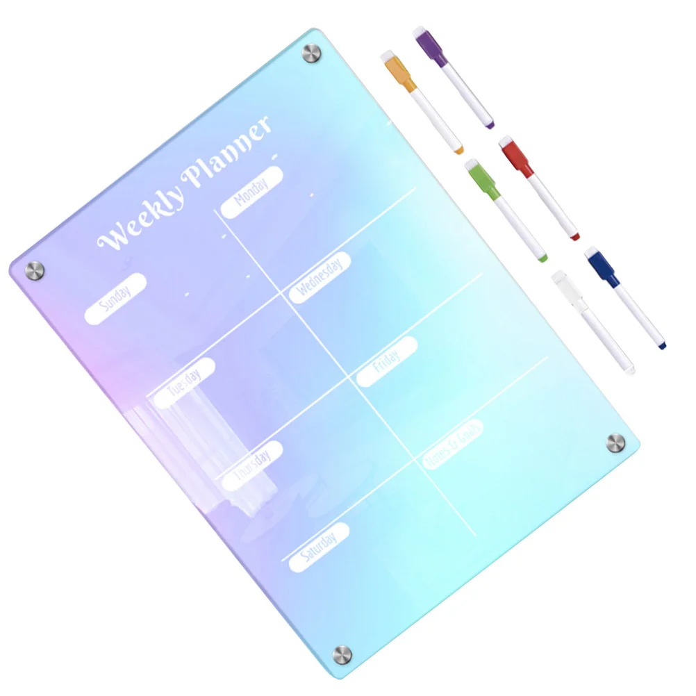 

Planning Dry Erase Magnetic Message Board For Fridge Refrigerator Writing Board Small Acrylic Schedule Organizer Kitchen Home