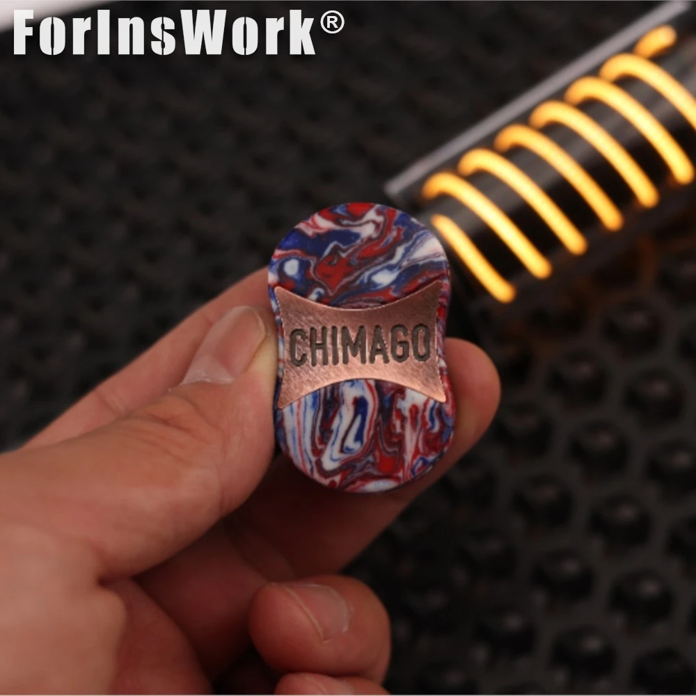 CHIMAGO EDC DESIGN Wrath Expression تململ المنزلق الراتنج والنحاس الأحمر العصرية EDC لعبة تخفيف التوتر