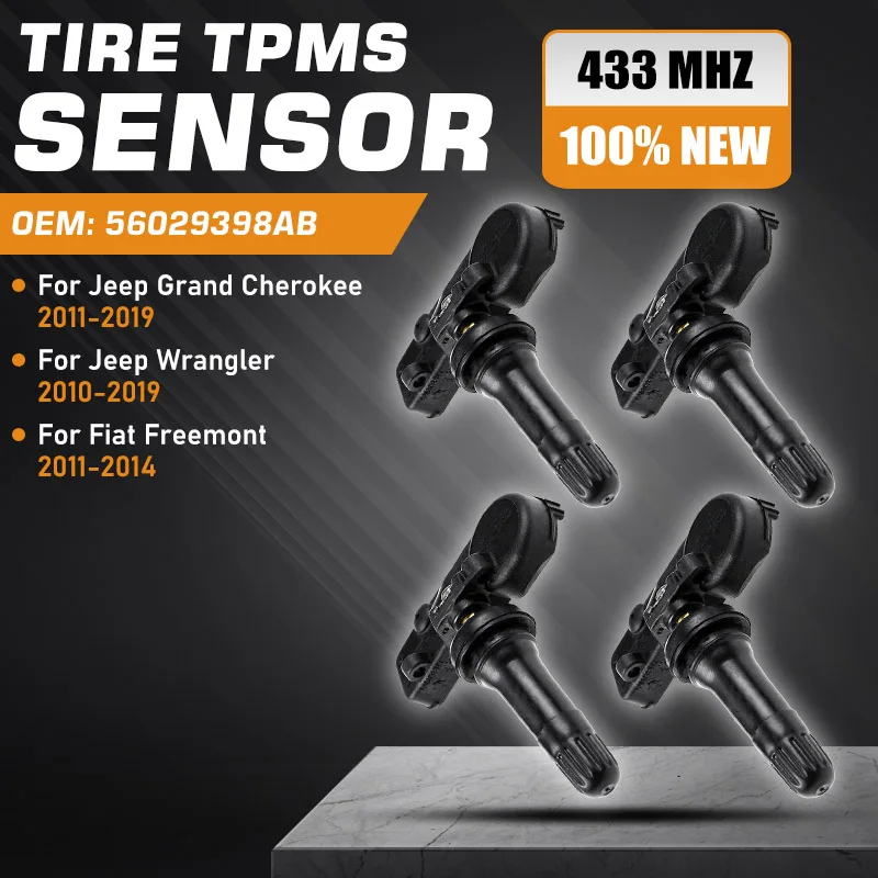 Car Parts For Jeep Grand Cherokee WK2 2011-2019 TPMS Jeep Wrangler JK 2010-2019 Fiat Freemont 11-14 Tire Pressure Monitor Sensor