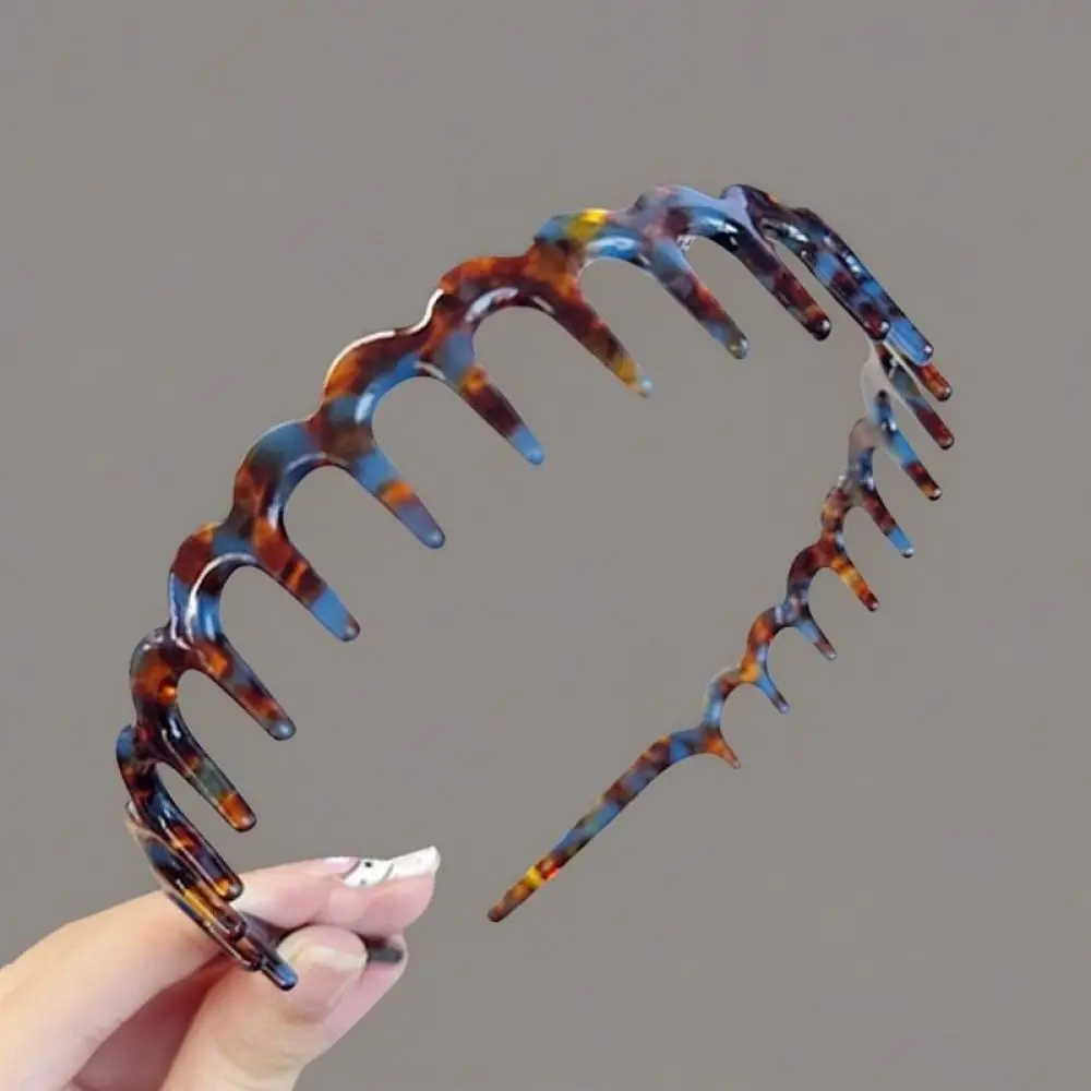 Vintage Style Acetate Hairband Wave Tooth Headpiece Create High Crown Volume Comfortable Hair Accessory For Women Fashion