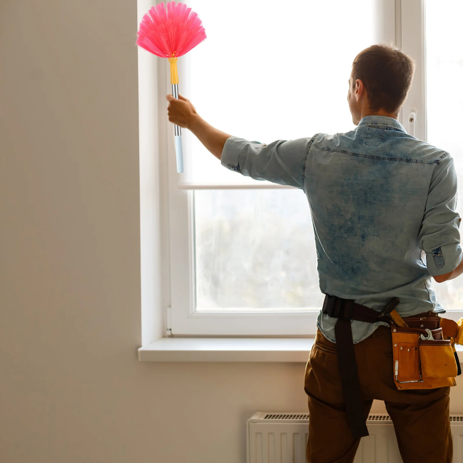 

Broom Outdoor Cobweb Brush Brush Head Spider Web Dusting Tool For Indoor Outdoor Cleaning Cobweb Remover Attachment