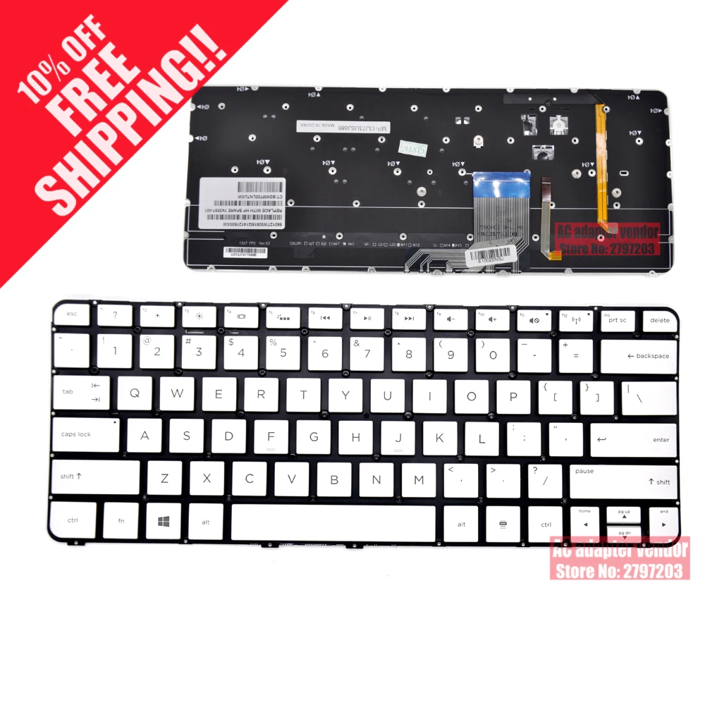 

FOR HP Spectre 13-3000 13T-3000 13-3000EA Ultrabook laptop keyboard