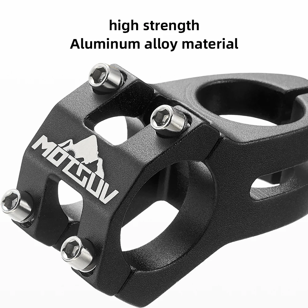 MOTSUV Bicycle Stem Road MTB Bike Handlebar Stem31.8mm Fork 28.6mm Cycling Aluminum Alloy CNC High strength Short Handlebar Part