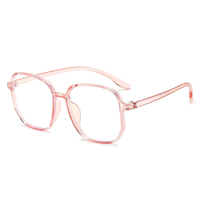 Gafas transparentes Anti luz azul para hombres y mujeres, gafas cuadradas de gran tamaño, gafas para computadora, montura grande