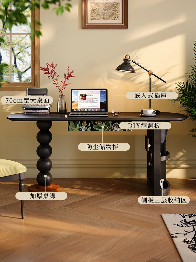 앤티크 애쉬 우드 오피스 컴퓨터 책상, 스터디 홈 워크벤치