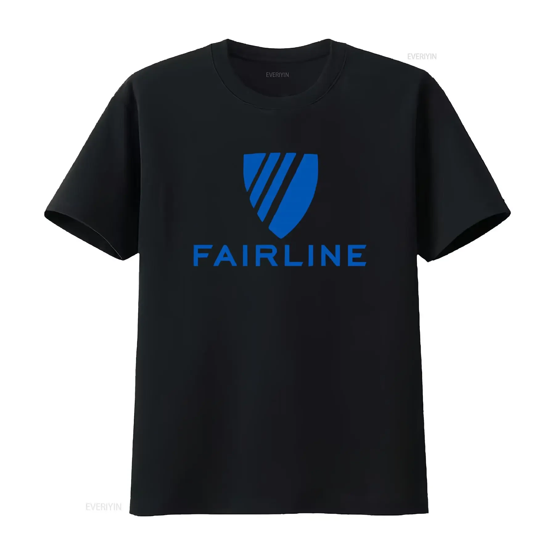 Fairline Yacht Company Logo Print Men's Black T Shirt Stylish Design Comfortable Fit Available in Sizes S 3XL vintage Washed
