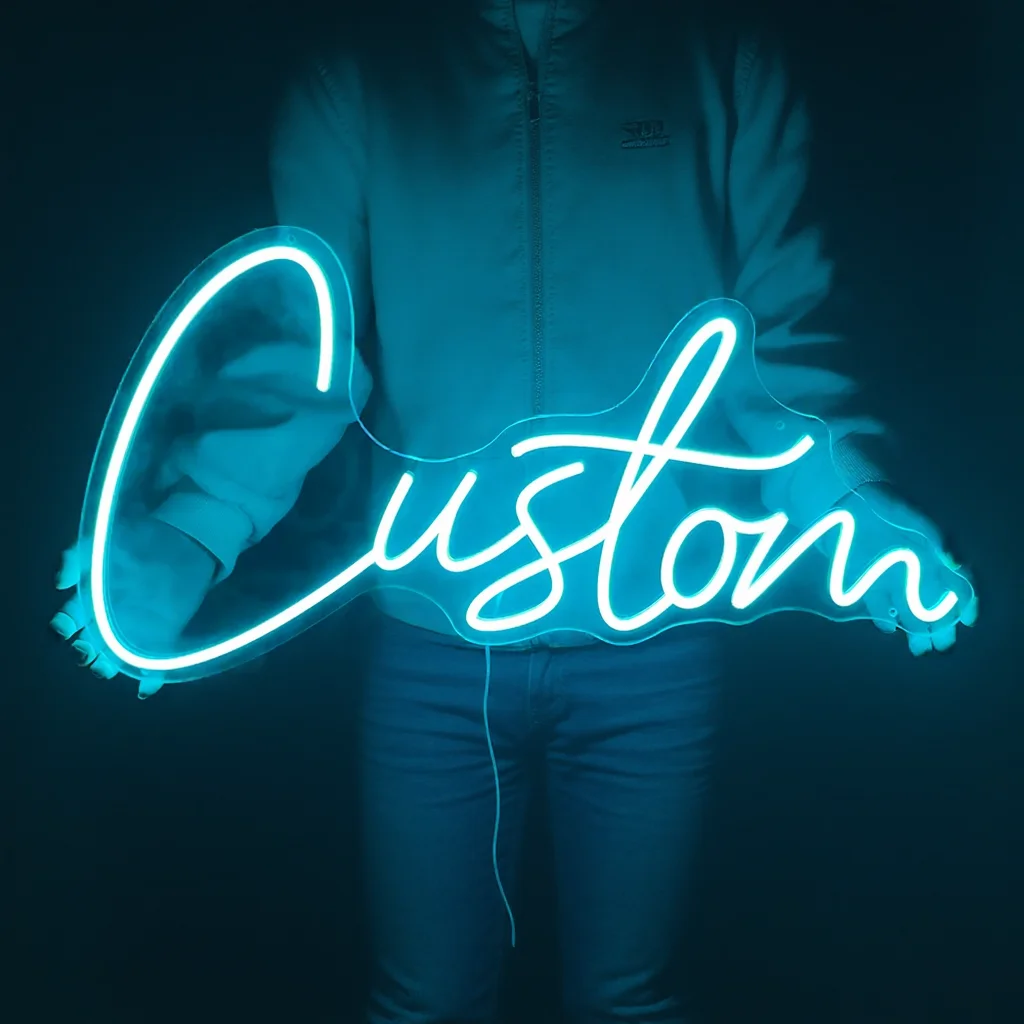 Custom Neon Sign Kids Name Neon Signs Acrylic Birthday Logo Personalized LED Lights Gifts Family Home Bedroom Wedding Wall Decor