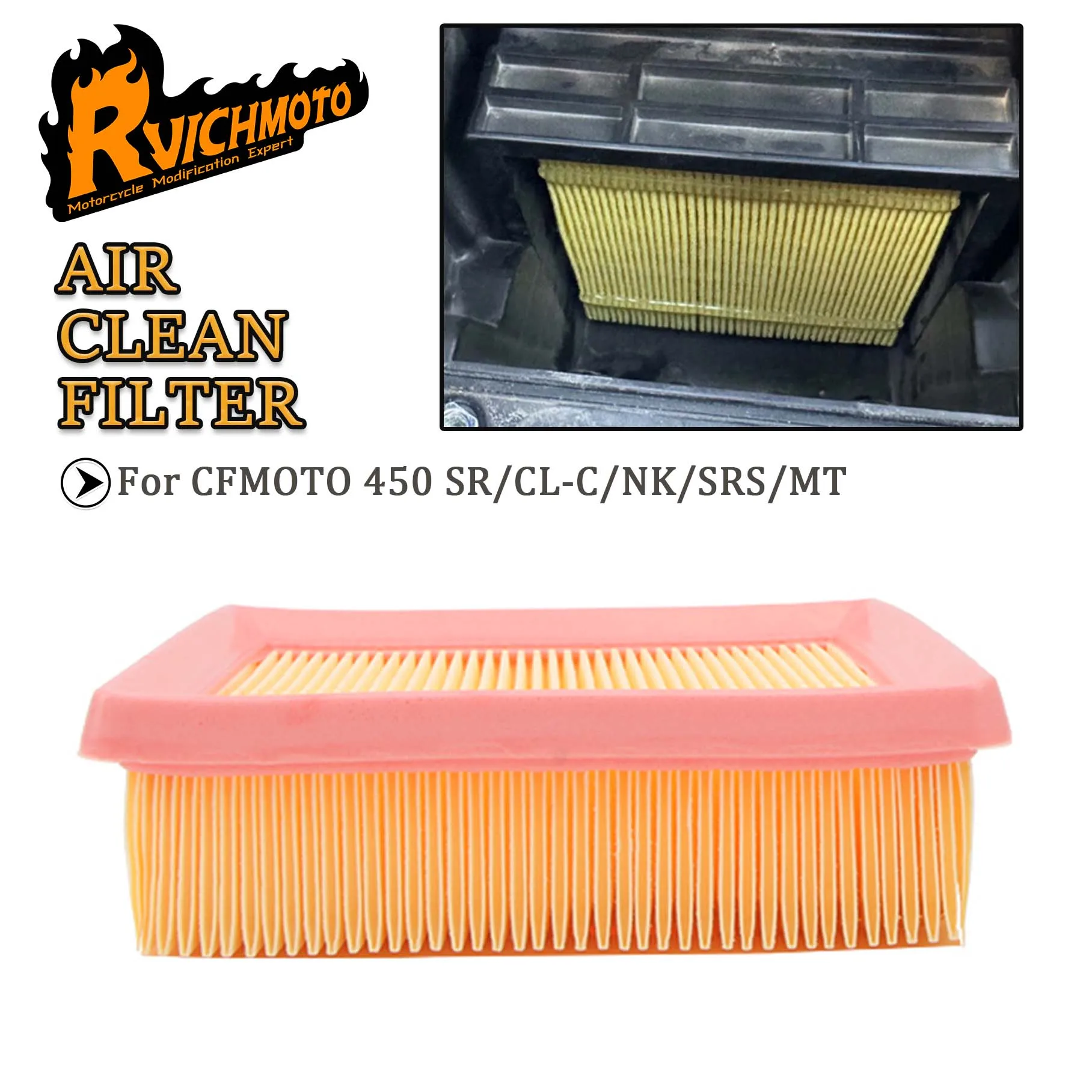 450 NK SRS Motorcycle Air Filter For CFMOTO 450SR 450CL-C 450NK 450SRS 450MT 450 SR CL-C NK SRS MT Element Air Purification Clea