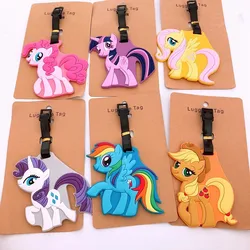 Disney My little Pony Luggage Tag Silica Gel Suitcase ID Address Holder Baggage Boarding Tag Portable Label