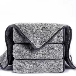 Bamboo Charcoal Dish Cloth Kitchen Cleaning Cloth Non-stick Oil Dish Towel Rags Napkins Tableware Household Clean Towel