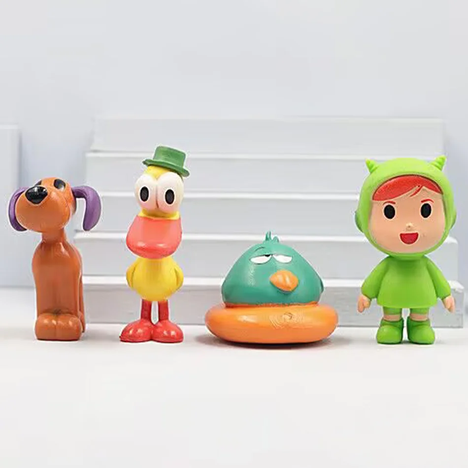 애니메이션 만화 포코요 루라 졸린 새 액션 피규어 장난감 피유유 플라스틱 케이크 장식 인형 엘리 파토 PVC 모델 피규어