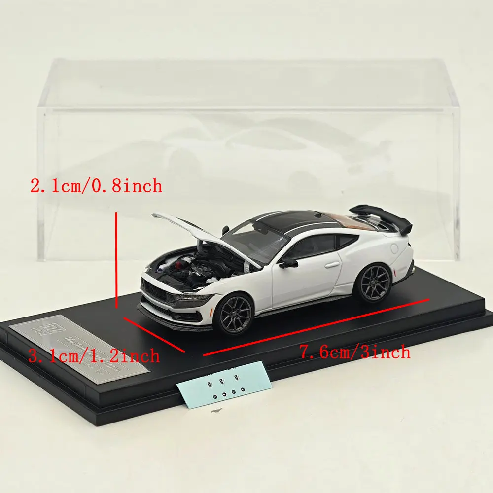DCM 1:64 スケール マスタング ダークホース クーペ スポーツモデル ダイキャストメタルカー 限定版コレクション