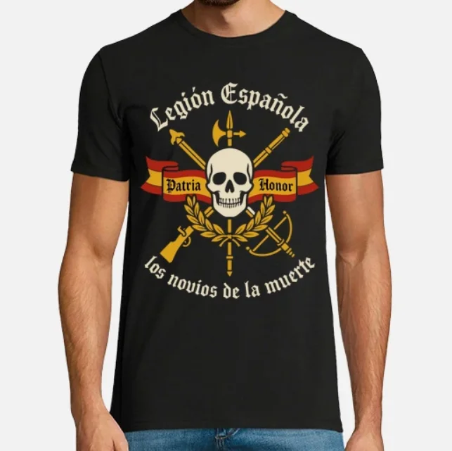 Legión Española Los Novios De La Muerte T-Shirt Short Sleeve Casual 100% Cotton Shirt