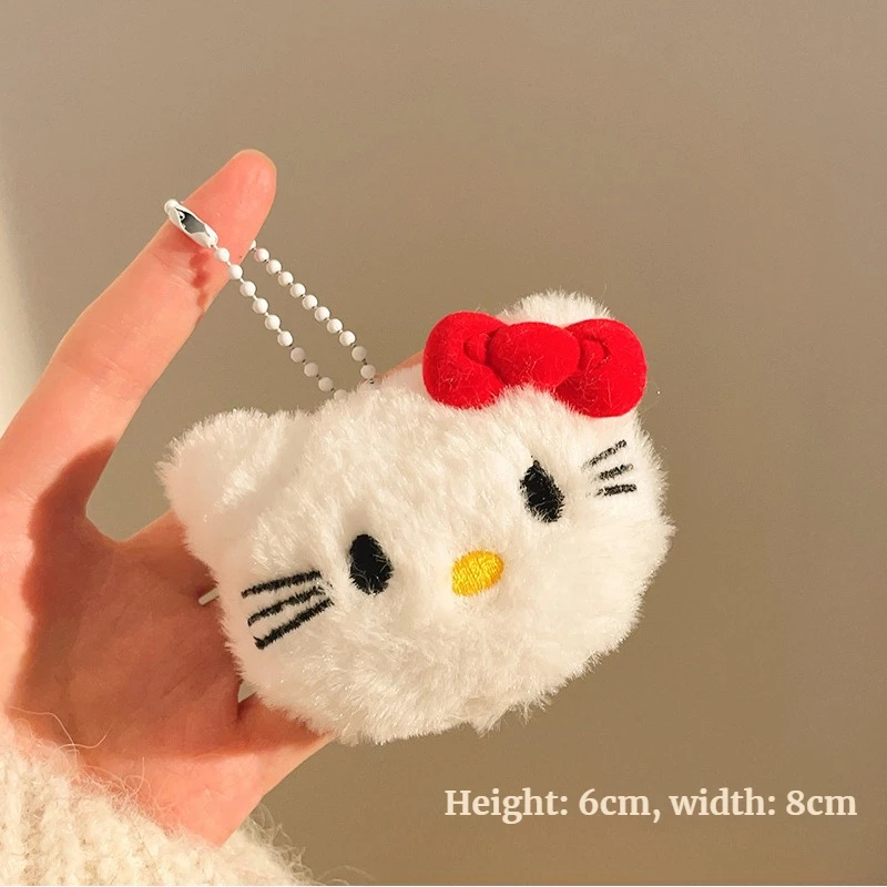HelloKitty Kleine Plüschpuppe Schlüsselanhänger Kawaii Kitty Katze Anhänger DIY Rucksack Umhängetasche Anhänger Niedliche Accessoires Dekoration Geschenk