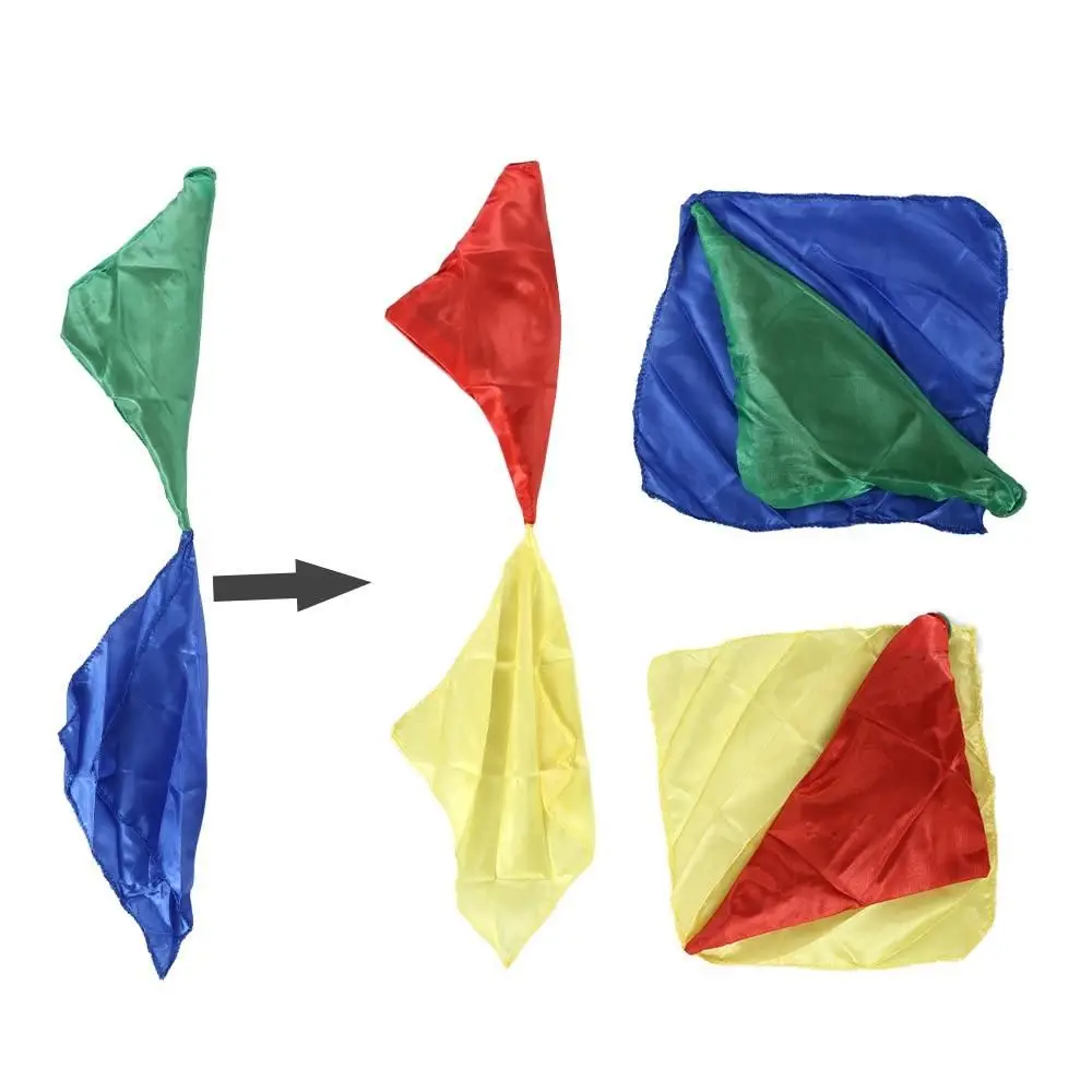 Trucchi Oggetti di scena magici Spettacolo di magia Giocattoli classici Magia Cambia colore Sciarpa di seta magica di seta Cambia colore Sciarpa di seta cambia colore