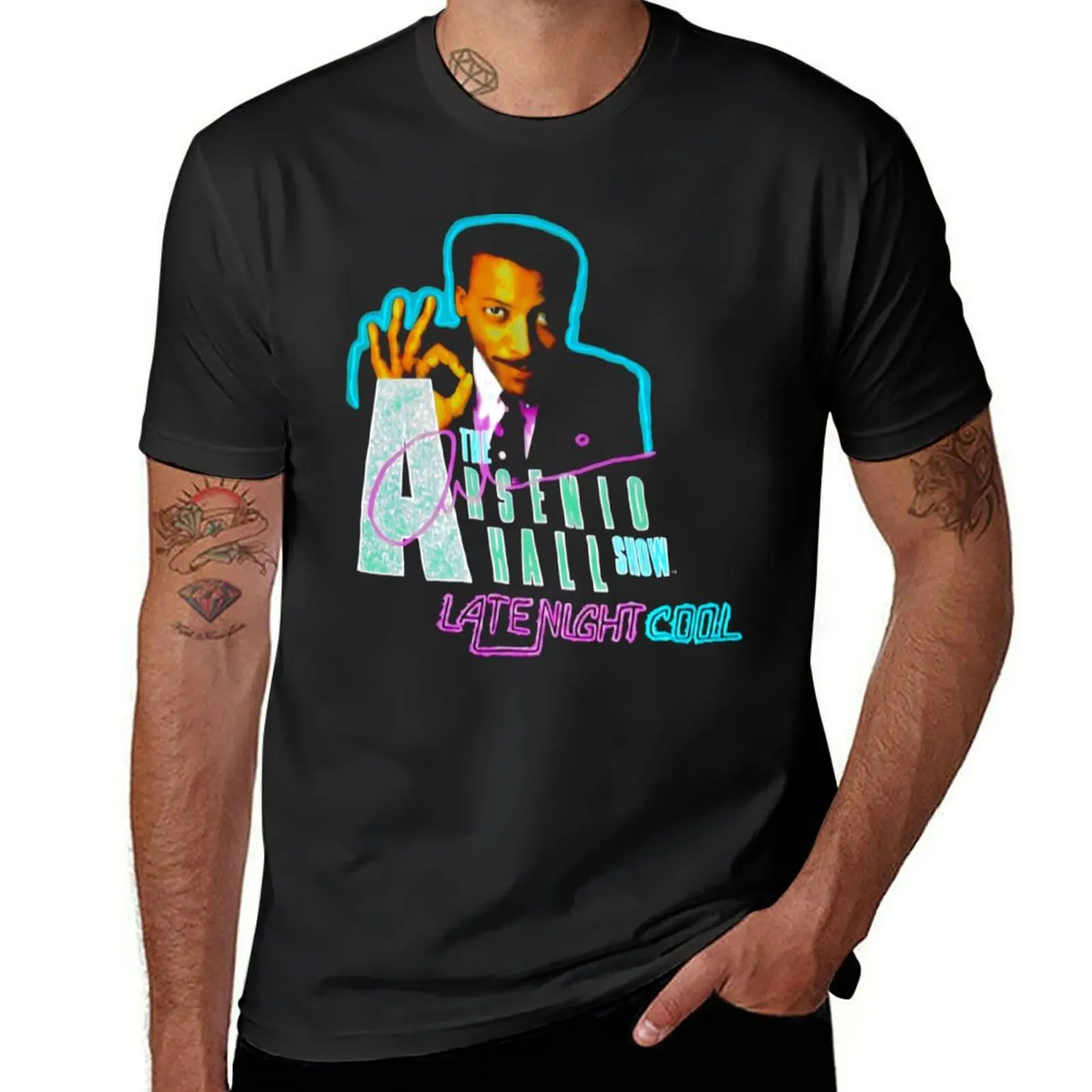 

1990 The Arsenio Late Night Cool Brockum Brand T-Shirt oversized graphic tee blanks for a boy men clothes