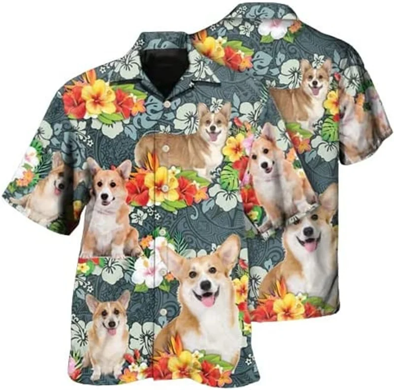 Nuovi gatti amano lo stile del giorno dell'indipendenza camicie Hawaii uomo donna camicie hawaiane stampate in 3D magliette a maniche corte per bambini regalo per amante dei gatti