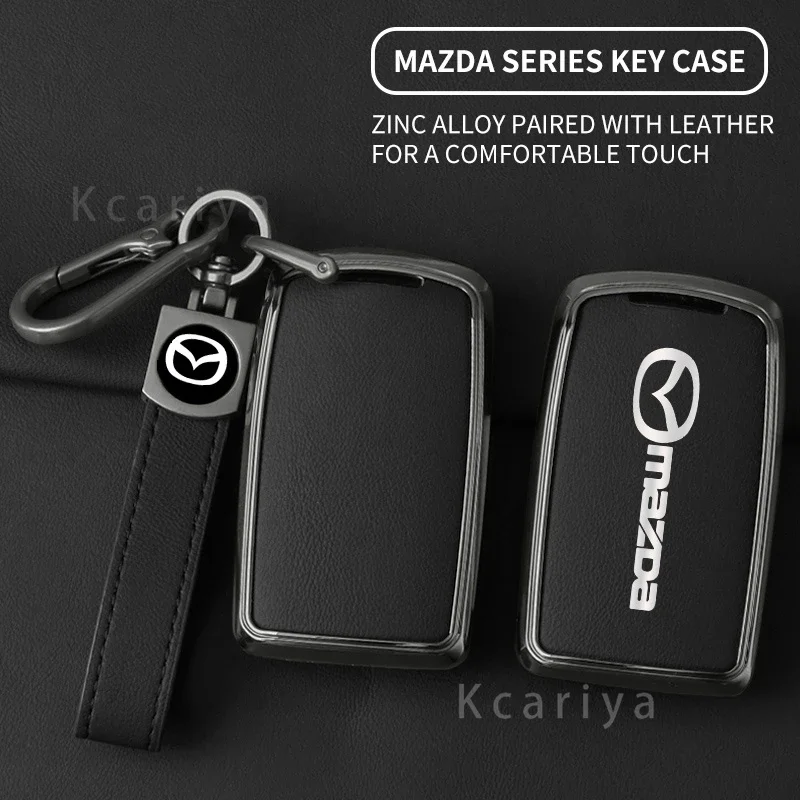 Car Key Cover Case Holder Shell Protection Fob For Mazda 3 Alexa CX30 CX-4 CX5 CX-5 CX8 CX-8 CX-30 CX9 CX-9 Keychain Accessories