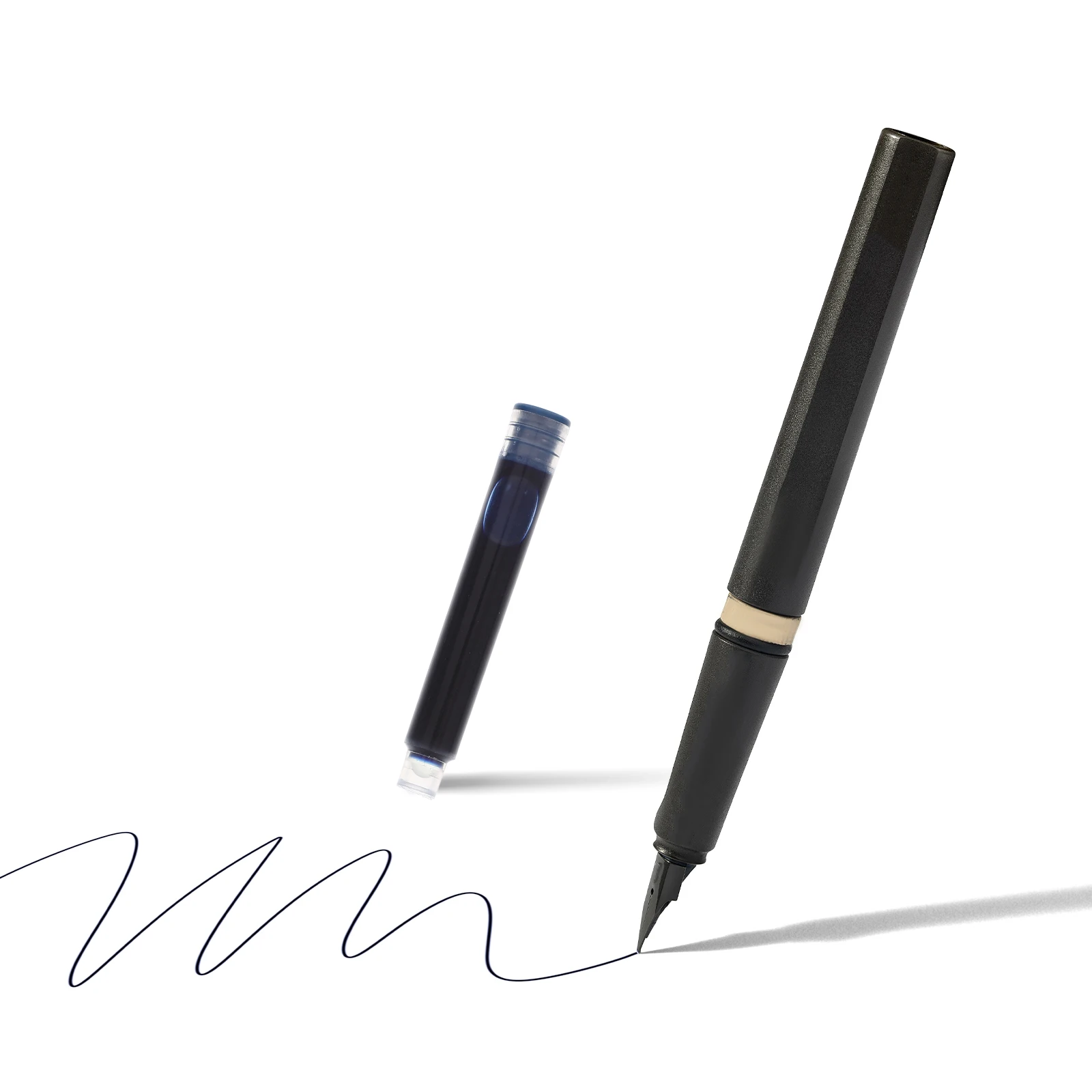 100 Pcs Erasable Ink Black Refills Pen Fountain Supplies Cool Ballpoint Convenient