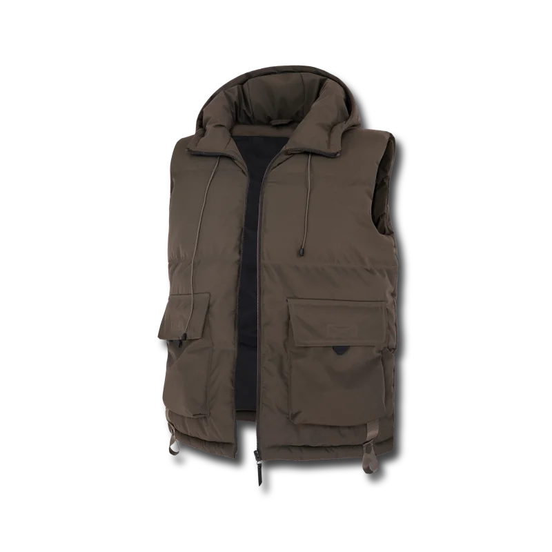 

Male Outdoor Multiple Pockets and Stand Up Collar Vests Men Soft Shell Basic Style Hooded Vests Leisure Keep Warm Winter Vests