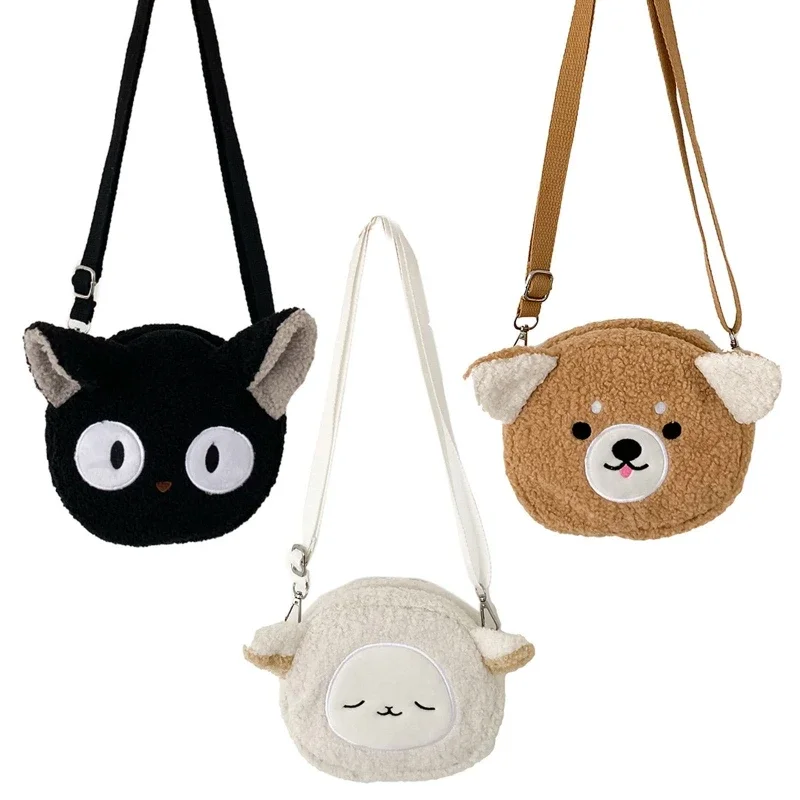 New Japanese Style Kawaii Bag Women Cartoon Plush Shoulder Bag for Women Crossbody Bag Small Phone&Purse Bolsa Feminina