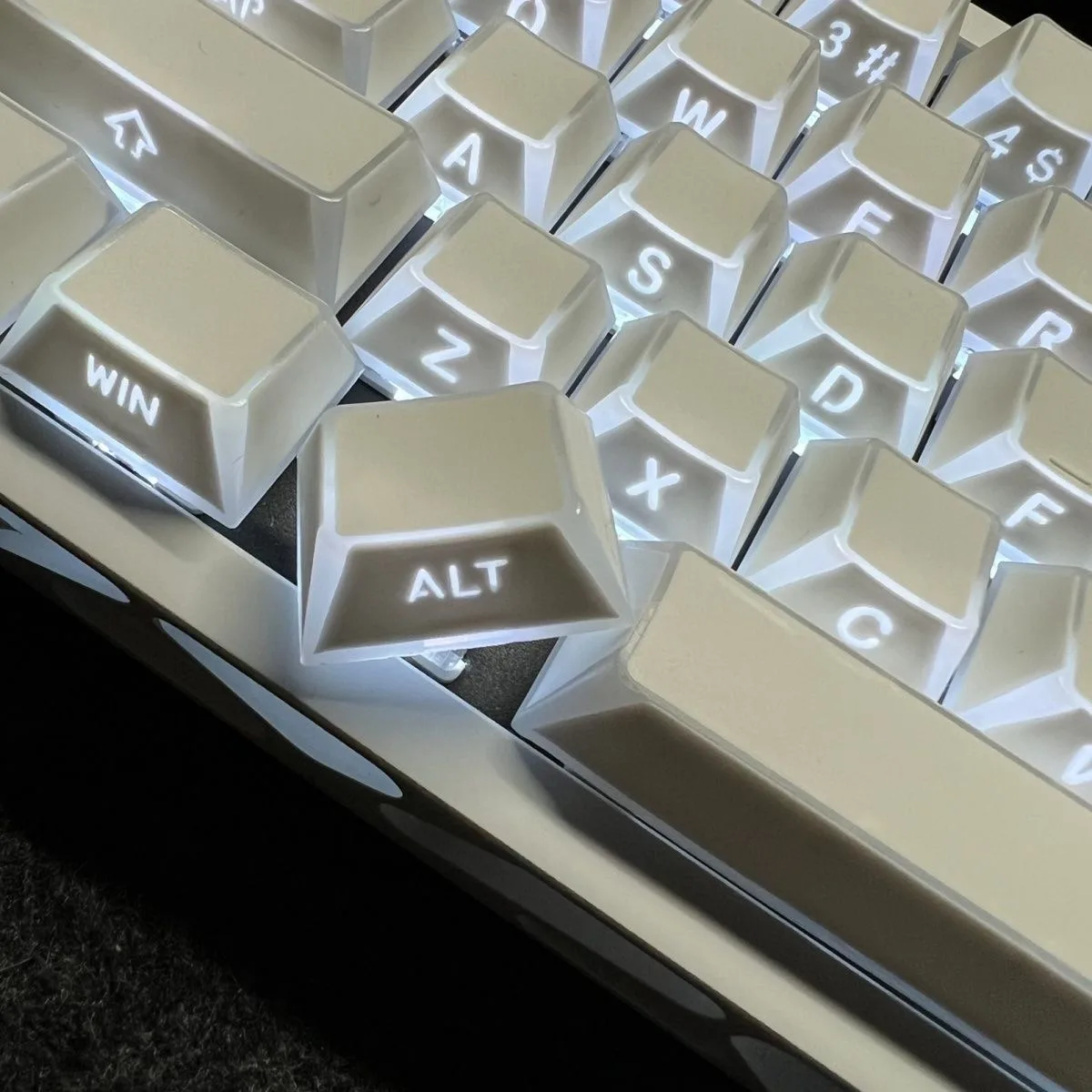 97 Keys Color  Shadow Keycaps Side Printed Keycaps Cherry  Profile Custom Keycap Set for MX Switch Mechanical Keyboard Keycaps