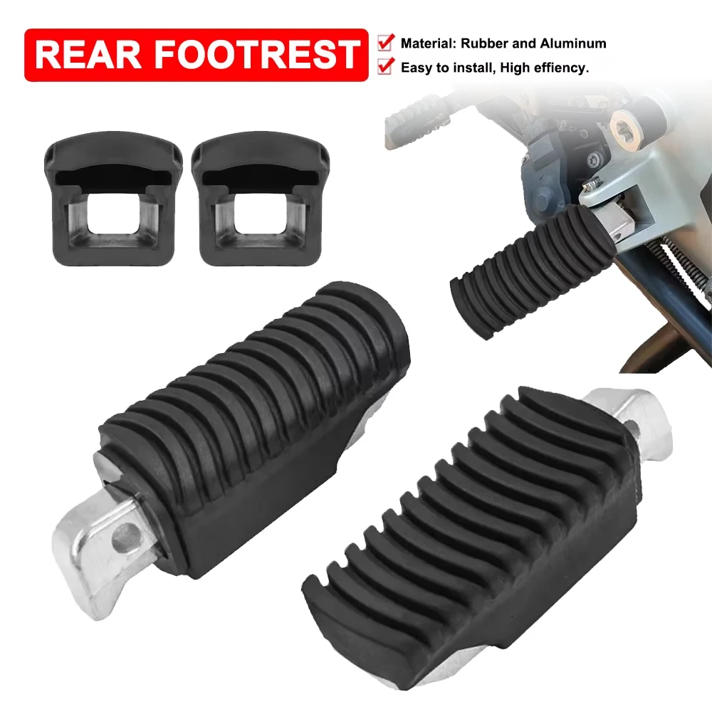 Motorcycle Footrests Passenger Footpegs Rubber Cover For BMW F800GS F850GS K1200GT 2007-2008 K1300GT 2008-2010 K1600GT 2010-2022