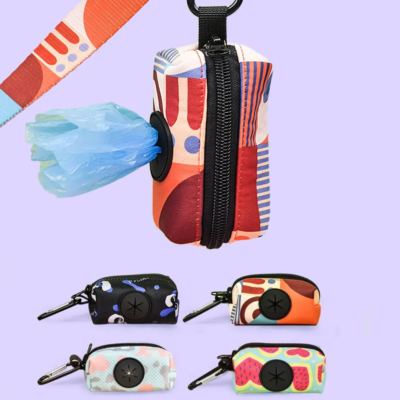 1pcs/2pcs Dog Poop Bag Holder Garbage Bag Dispenser, Perfect for Daily Use (Leash and Garbage Bags Not Included).