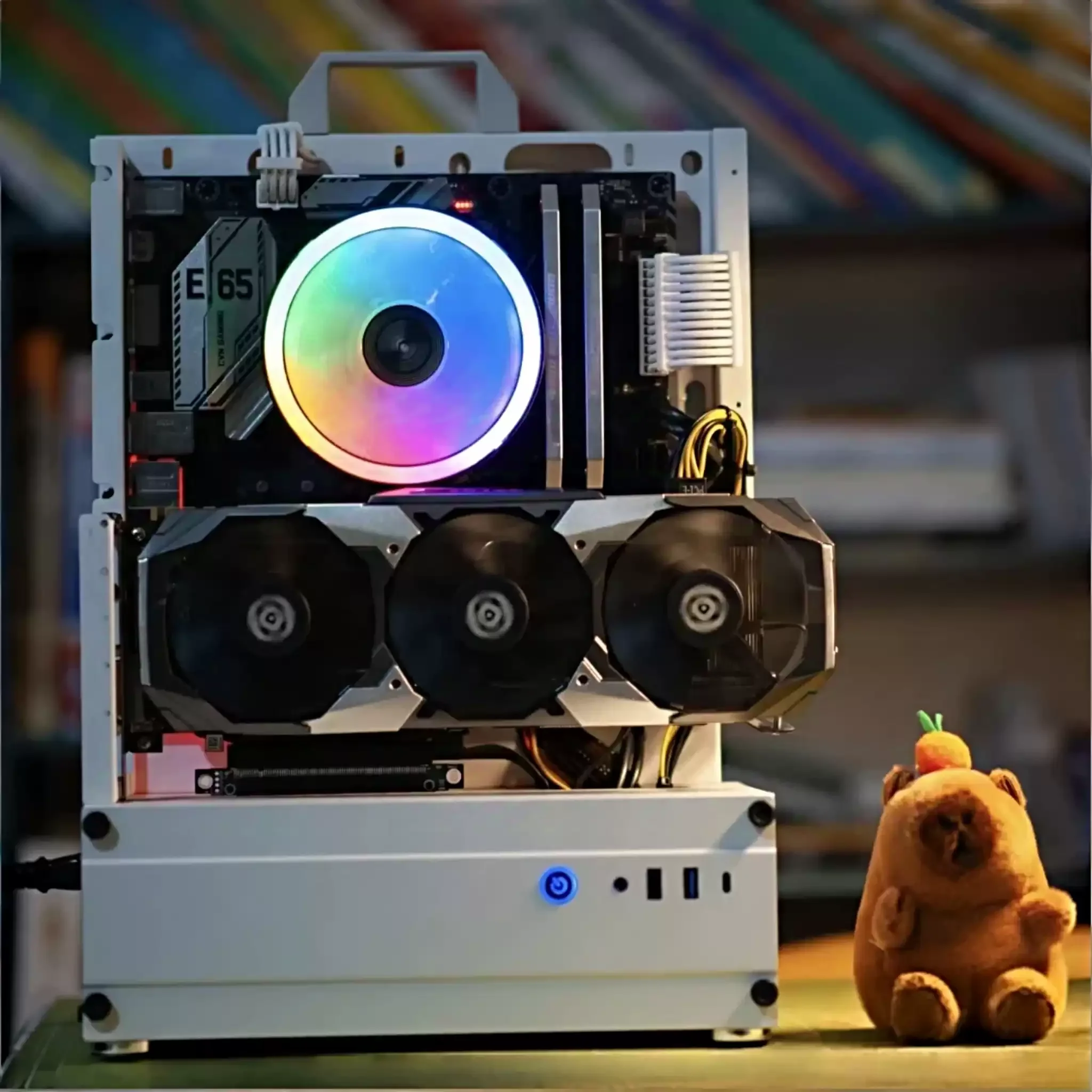 

Корпус для ПК с открытой рамкой 240/360 Стойка для жидкостного и воздушного охлаждения ATX/MATX Вертикальный графический процессор Настольный мини-чехол