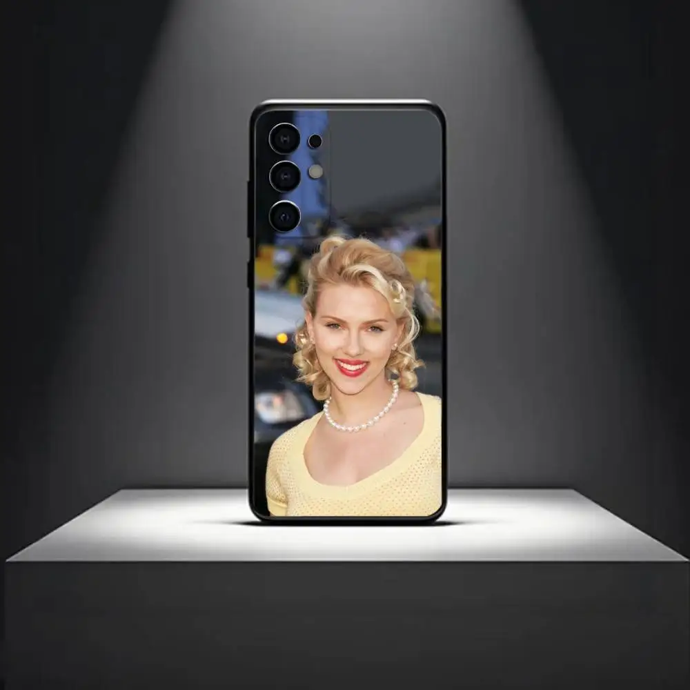 S-Scarlett J-Johansson  Phone Case For Samsung S 25,24,23,22,30,21,10,9,Ultra,Plus,Lite,FE,4,5 G Soft Black Case - náhled 5