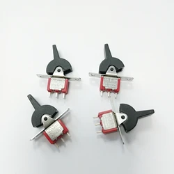 2PCS T80-R Reset Button Switch 3 Pin 3 Gear With Bracket Screw Hole Toggle Switch Toggle Switch 2A250VAC 5A120VAC