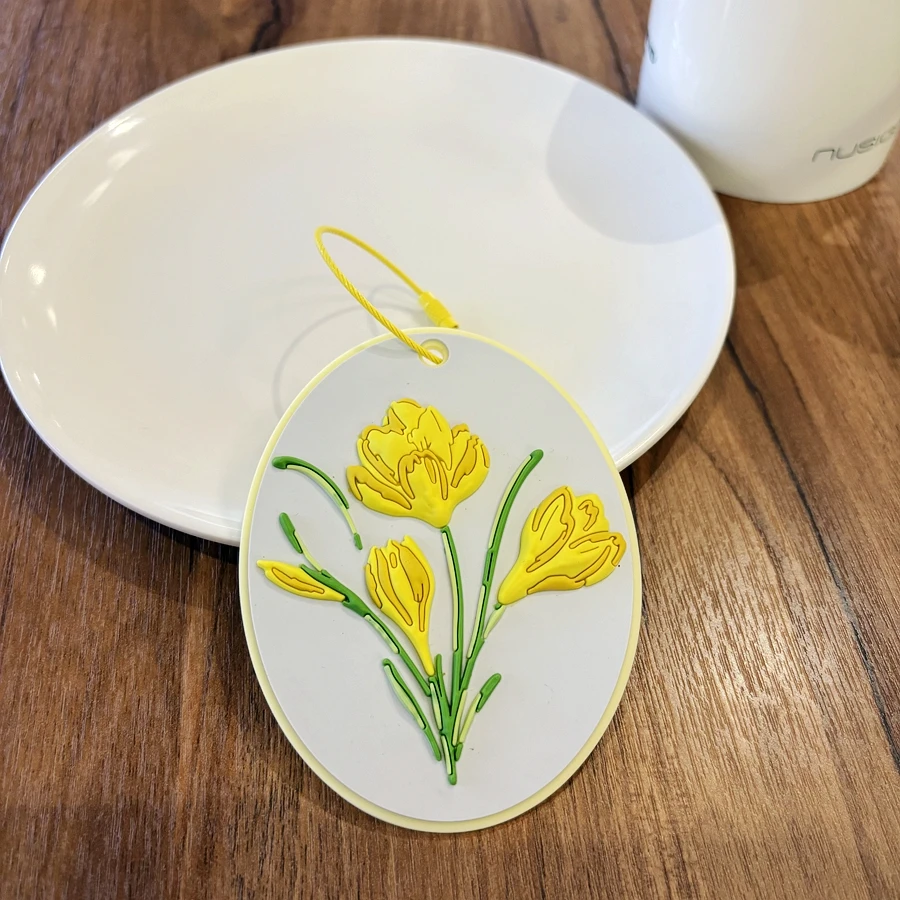 1/2/4PCS 3D flower luggage tag pendant with name tag, holiday travel bag, luggage compartment, anti loss name tag hanging strap