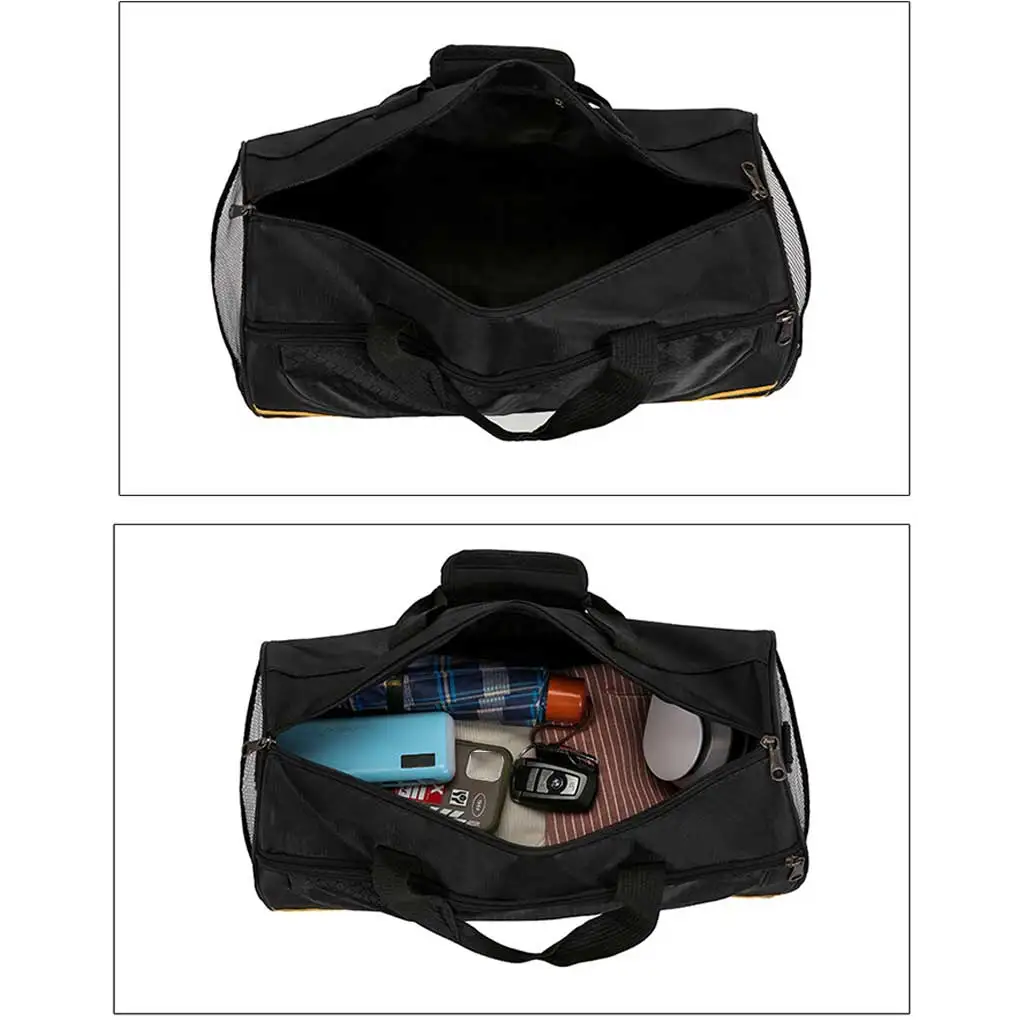 Hommes femmes sacs de sport grande capacité Polyester sac à dos compartiment Fitness course sport sac à bandoulière argent grand