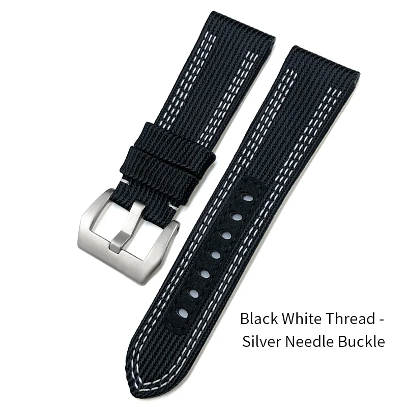 Per Panerai LUMINOR SUBMERSIBILE cinturino in tela di tessuto di alta qualità 24mm 26mm PAM00985 984 441 111 cinturino in nylon da uomo strumenti gratuiti