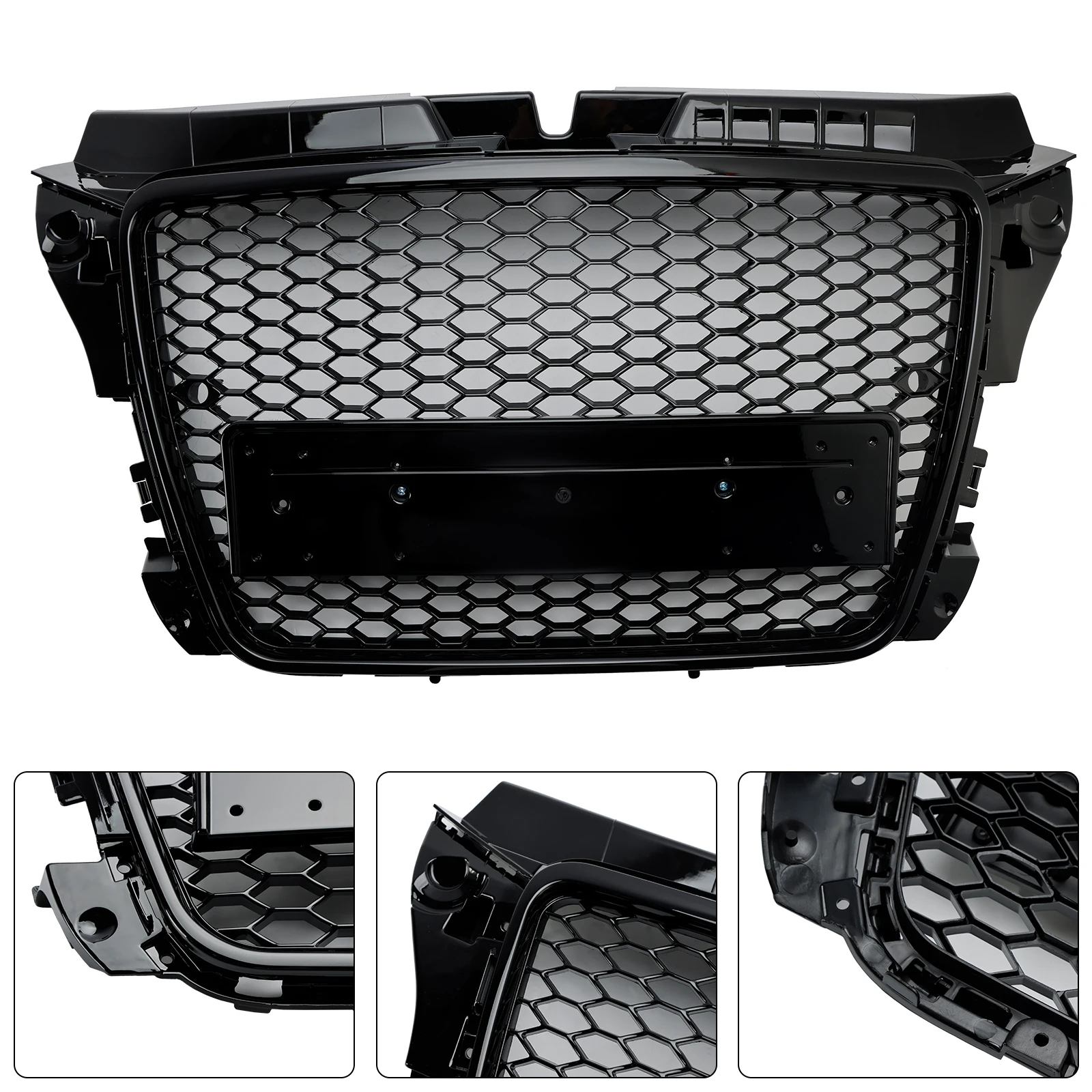 RS3-Stil Honeycomb Frontstoßstangengrill passend für Audi A3 8P 2008–2013 – Detail 2