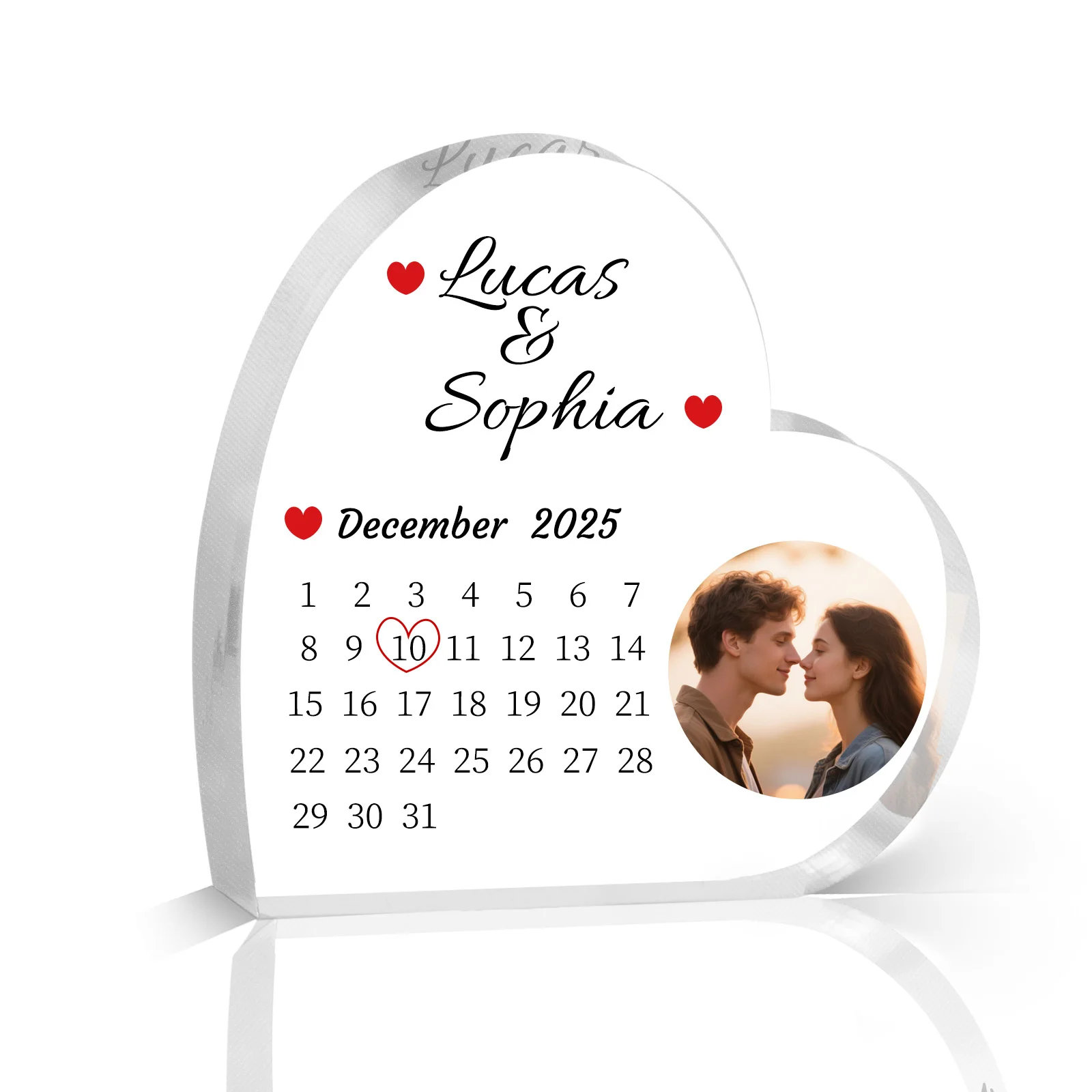 Personalized Photo Acrylic Block,Custom Plaque Gift For Wedding Anniversary Valentine‘s,Romantic Couple Keepsake,Home Decor Sig